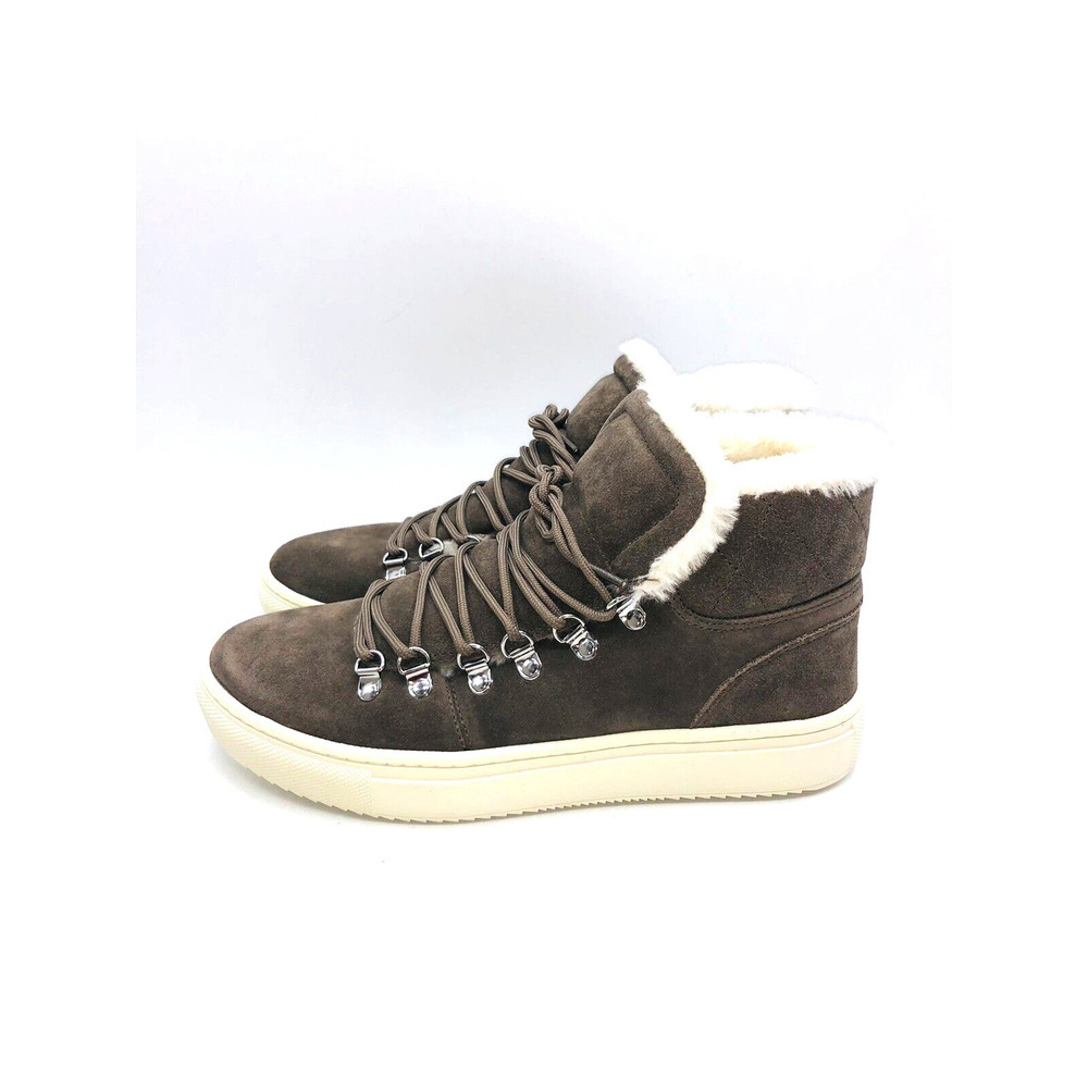 Marc Fisher Daisie Faux-Fur Sneakers- Ivory Multi Suede, US 10M - Picture 4 of 11